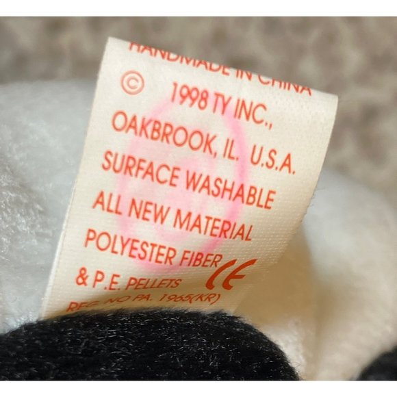 Ty Beanie Babies "Fortune the Panda Bear” 1997 Plush - Picture 8 of 12